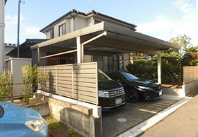 カーポート＆アルミフェンス工事アフター